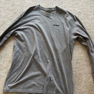 Patagonia Gray Long Sleeve Tee Casual Comfort